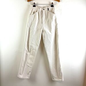 VTG Rockies Bareback Jeans White High Rise Cowgirl Rodeo Western Size 7/8